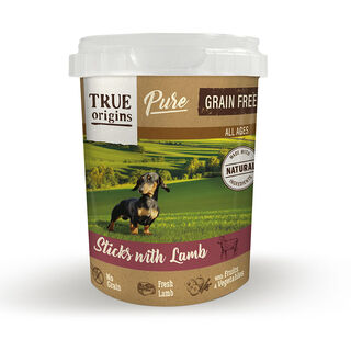 True Origins Pure Barritas Grain Free de Cordero para perros